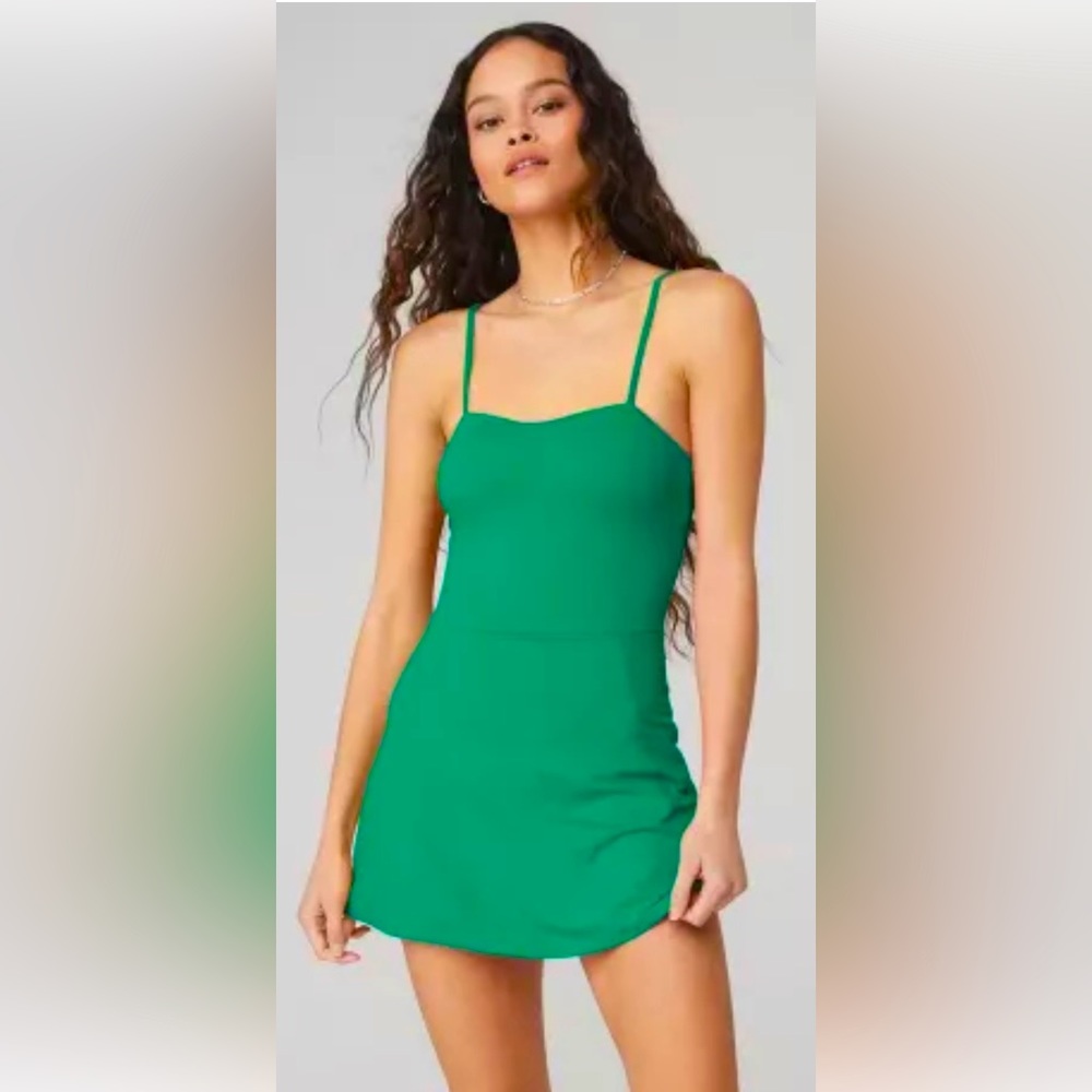 Alo Tennis Dress in Emerald Green Size Small